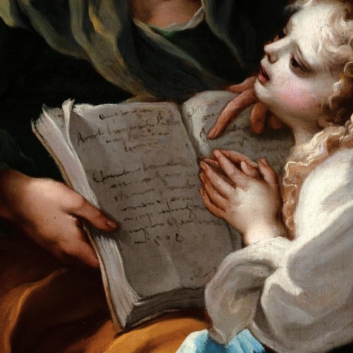 Louis XIV - L'Éducation de la Vierge - Carlo Preda (1652 - 1729)